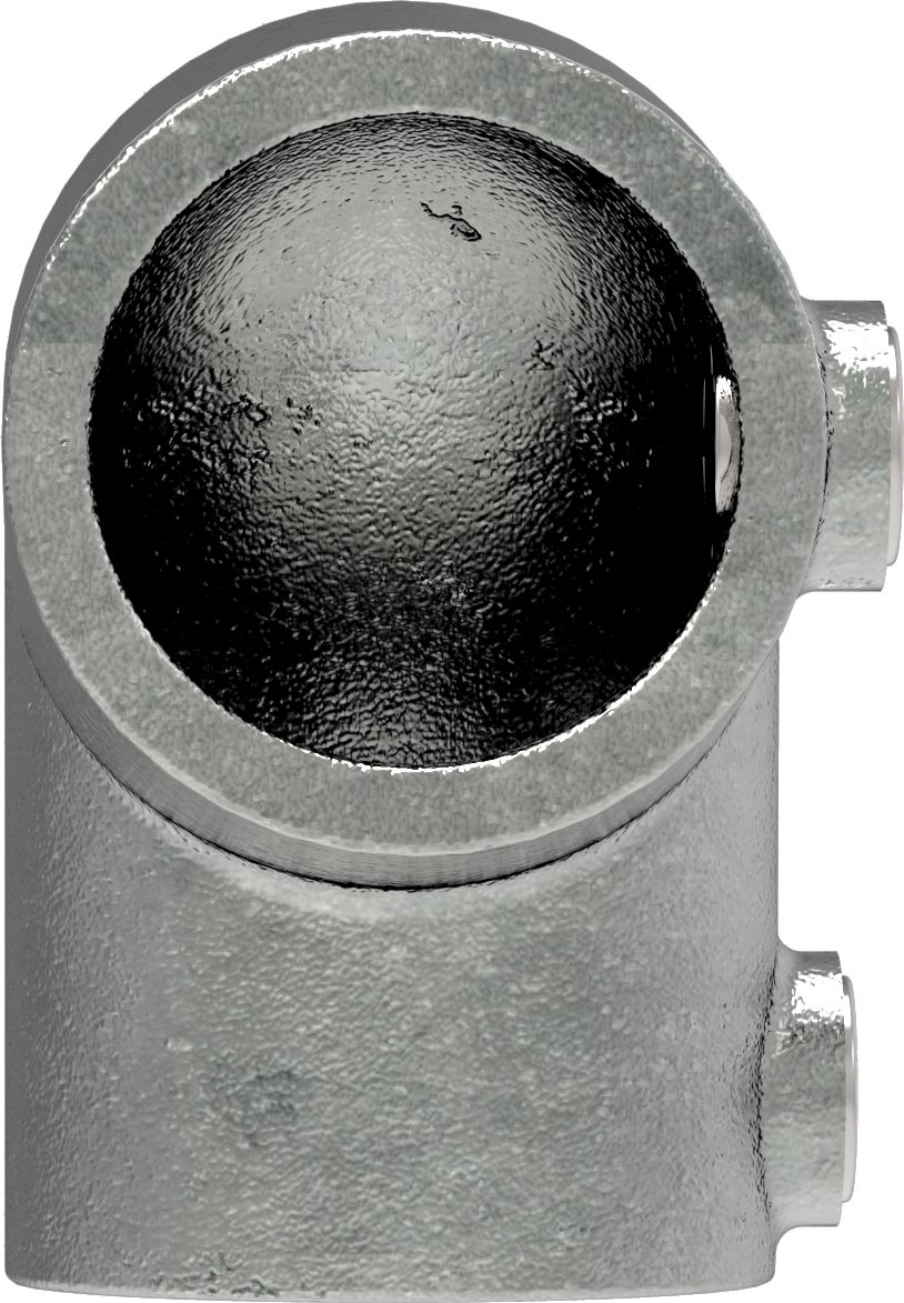 Rohrbogen 90°, schräg, variabel, für Rohr Ø 42,4mm