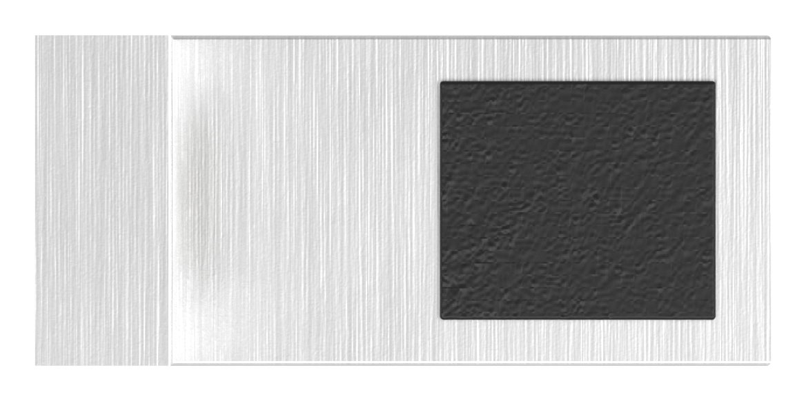 Halteboden mit geradem Anschluss, V2A