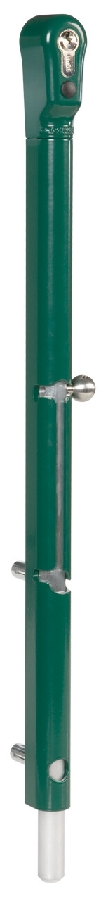 Verriegelbarer Bolzen-Stangenriegel KEYDROP, Farbe RAL 7016