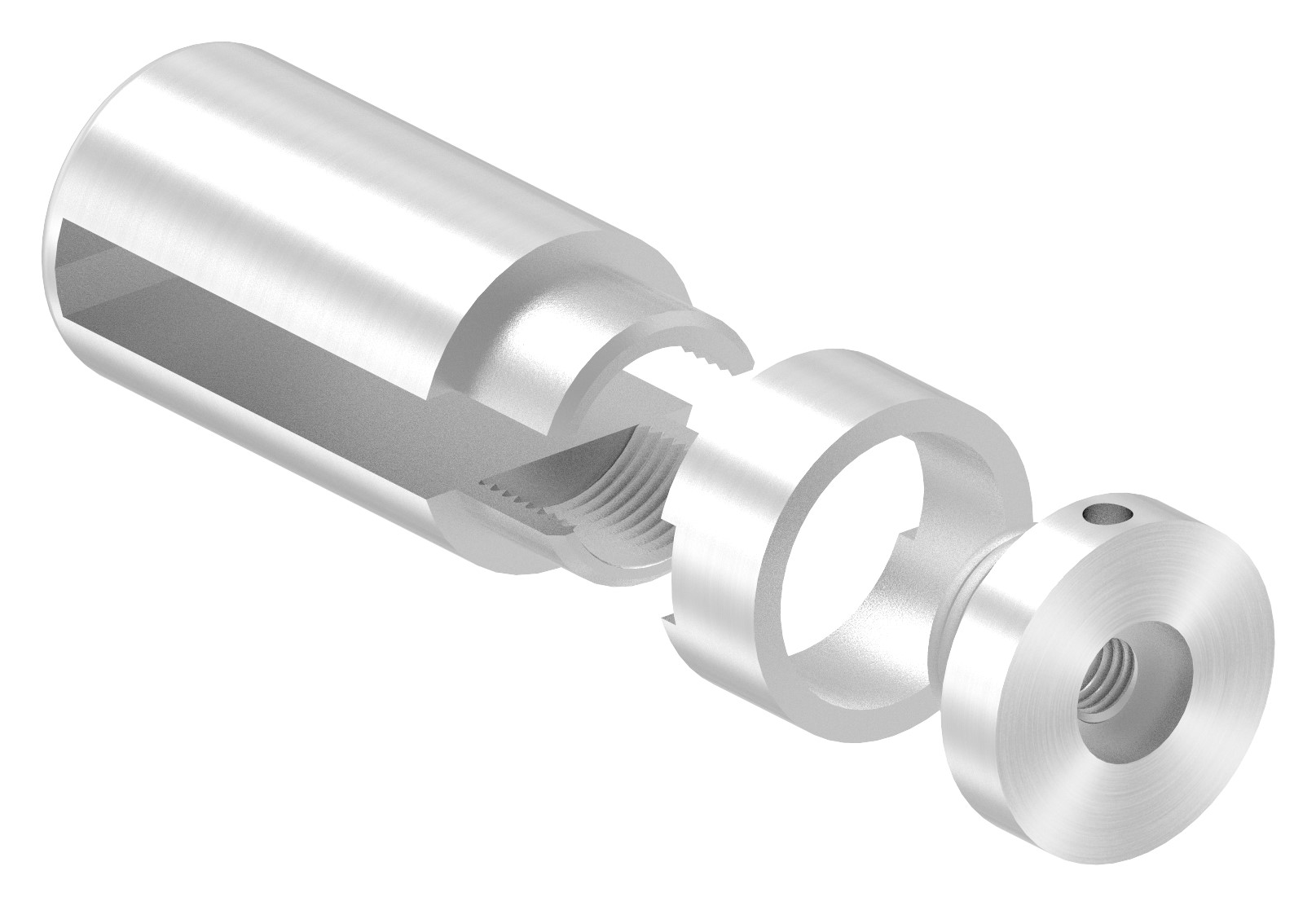 Brenk Grundhalter für Flachstäbe 50x8mm, ALU