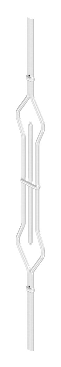 Zierstab, mit 2x Gewinde M6, V2A Zierstab, mit 2x Gewinde M6, V2A