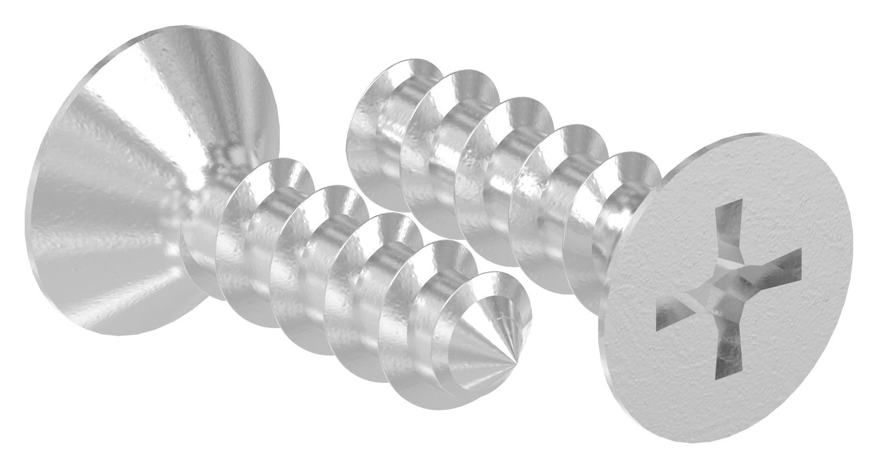 Senkkopf-Blechschraube 5,5x19, V2A, ISO 7050 Senkkopf-Blechschraube 5,5x19, V2A, ISO 7050