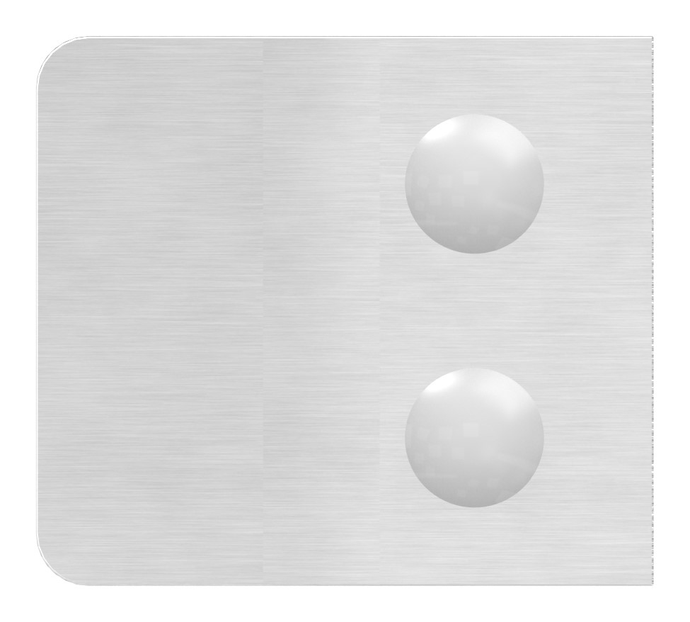 Glasklemme Mod. 34, Anschluss: 48,3mm, V4A Glasklemme Mod. 34, Anschluss: 48,3mm, V4A
