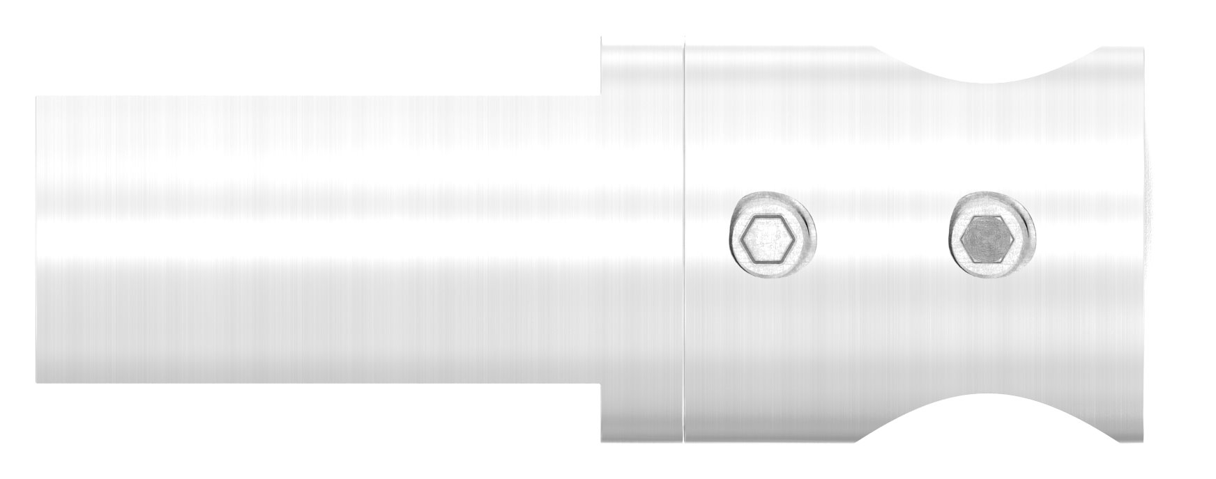 Querstabhalter (Montage zwischen zwei Flacheisen), Bohrung 14,2mm, V2A Querstabhalter (Montage zwischen zwei Flacheisen), Bohrung 14,2mm, V2A