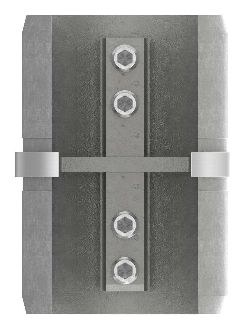 Rohrverbinder für Nutrohr 48,3mm, V2A