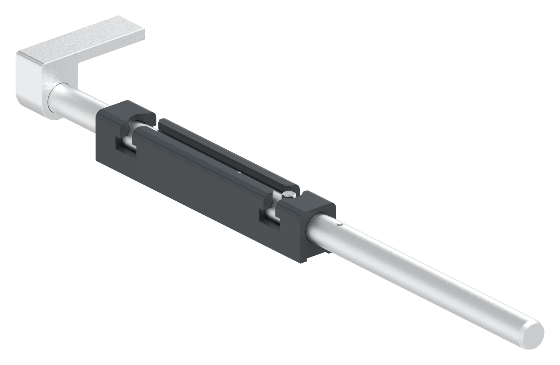 Bodenriegel mit Länge 490mm, zum Anschrauben, RAL 7016