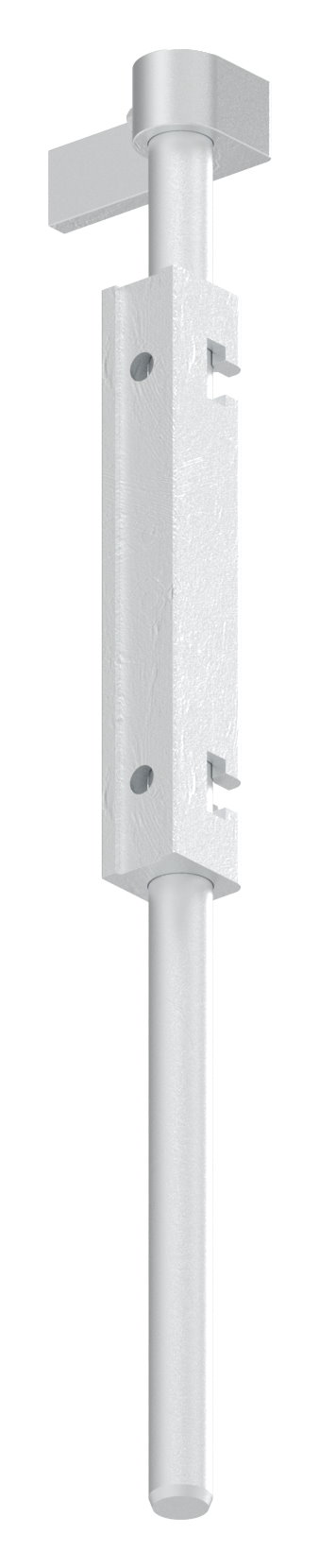 Bodenriegel mit Länge 490mm, zum Anschrauben, blank