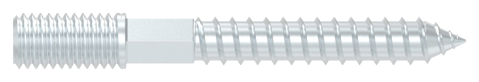 Stockschraube M10x80mm, Stahl verzinkt