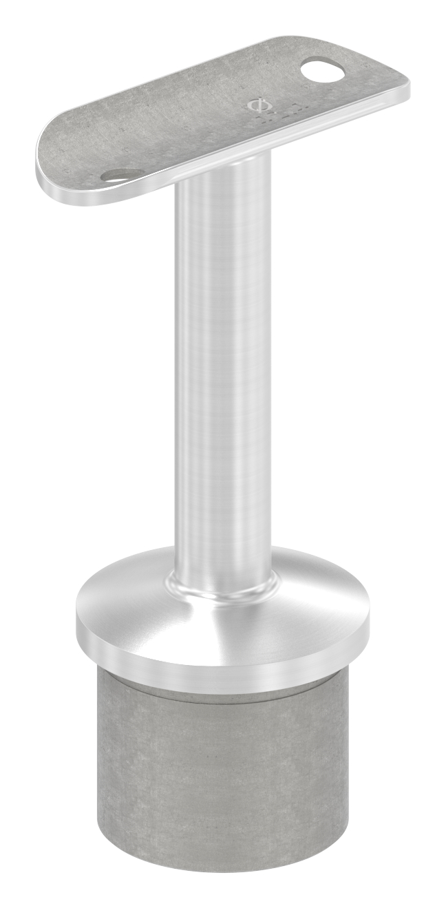 Handlaufstütze für Rohr 42,4 x 3,0mm, Halteplatte: 42,4mm