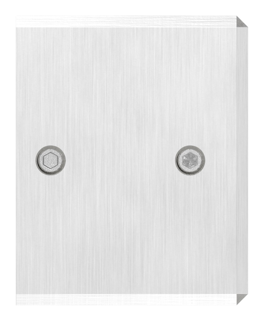 Wandbefestigung für Quadratnutrohr 40x40mm, links, V4A