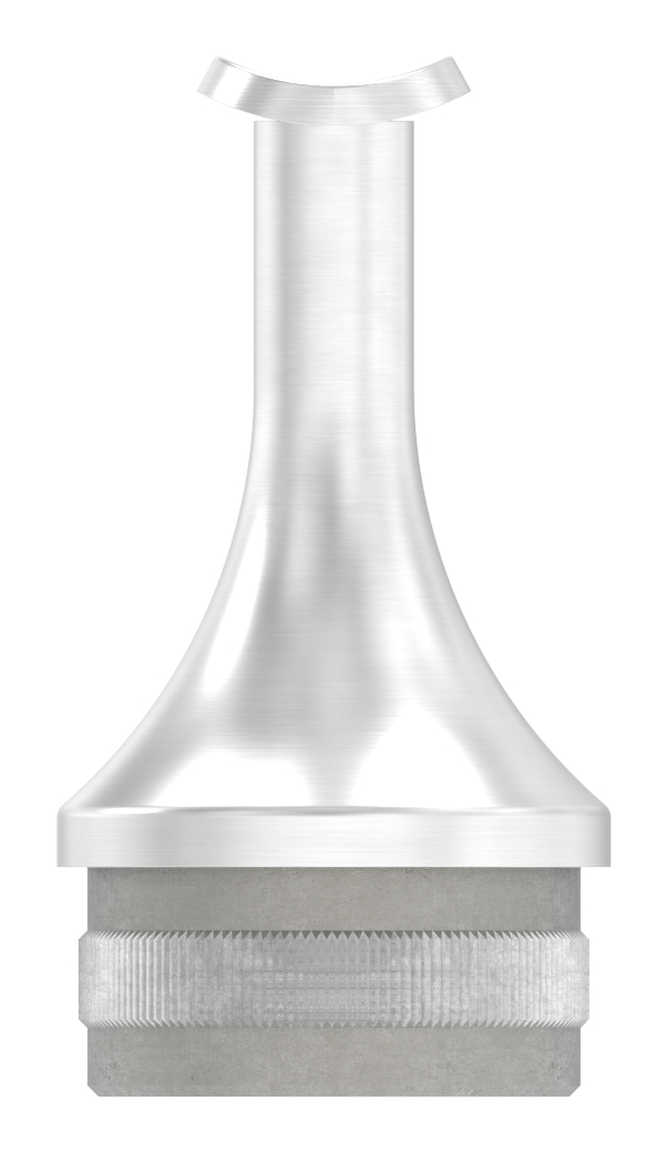 Rohrabschlussstopfen für Rohr 48,3x2,0mm, Handlaufanschlussplatte: 42,4mm, V2A
