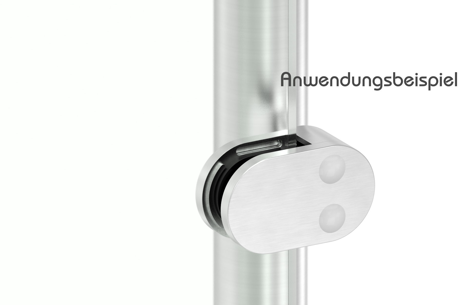 Sichtschutz Endglasklemme Mod. 25, V4A Sichtschutz Endglasklemme Mod. 25, V4A