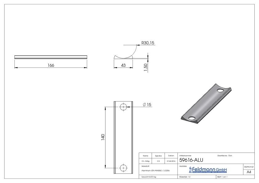 VINCI - Mechanisches Codeschloss LMKQV2, für Profilrohr 40 - 60mm, Farbe silber