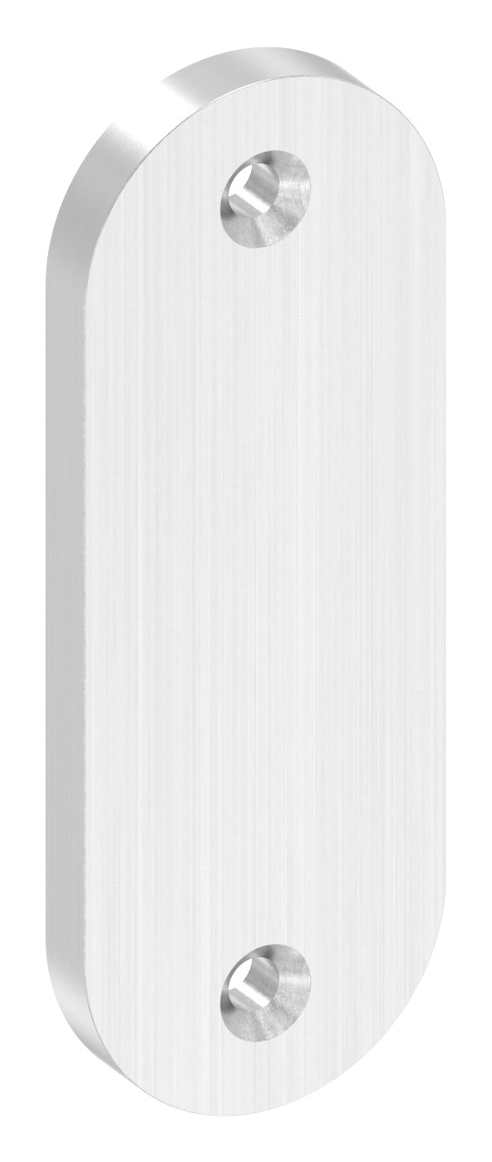 Kurzschild passend für Schlosskästen blind,  32x87x6mm, V2A