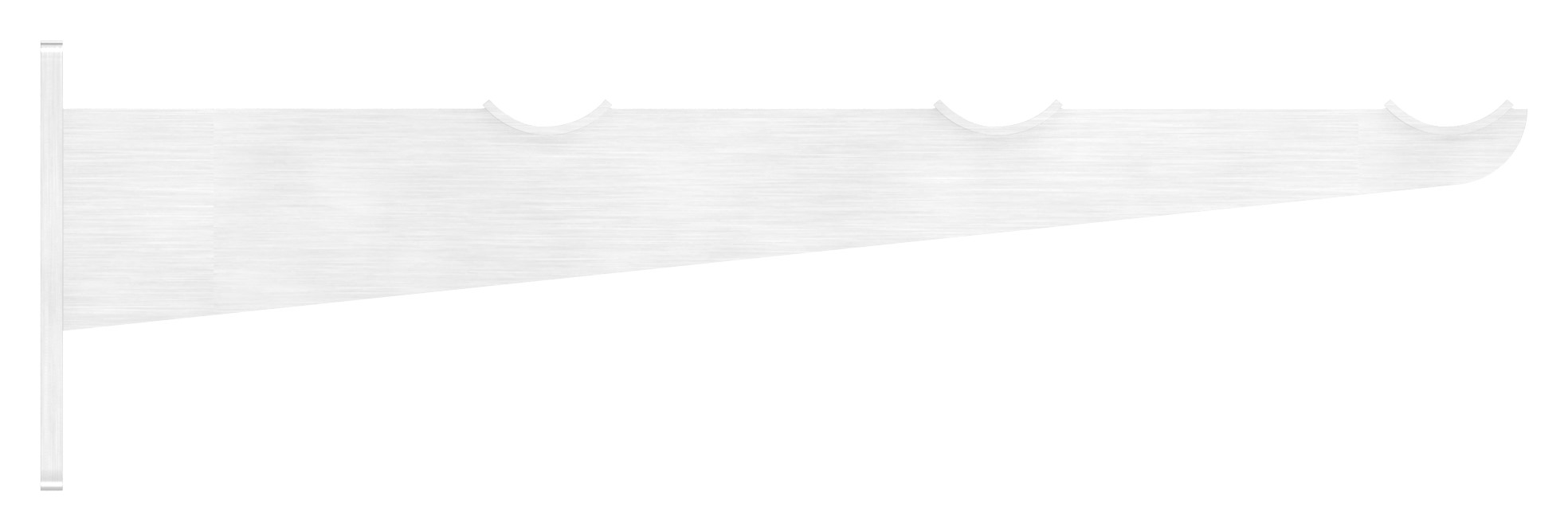 Tablettrutschenträger, für Rohr 33,7mm, V2A Tablettrutschenträger, für Rohr 33,7mm, V2A
