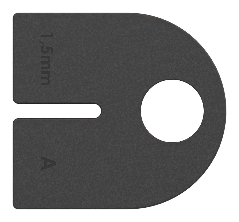 Gummi für Mod. 32, Blech 1,5mm Gummi für Mod. 32, Blech 1,5mm