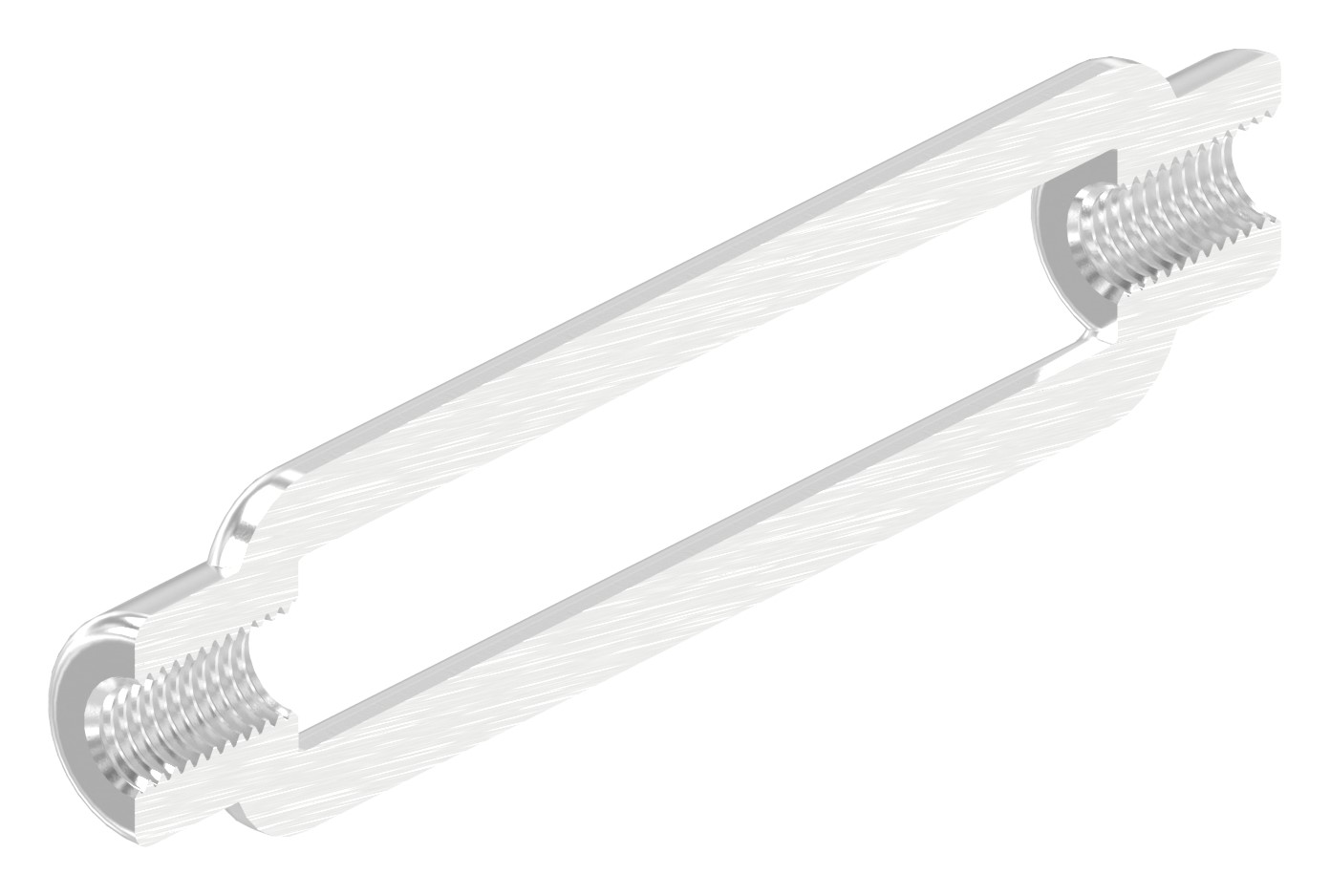 Spannschloss mit Gewinde M5, V4A