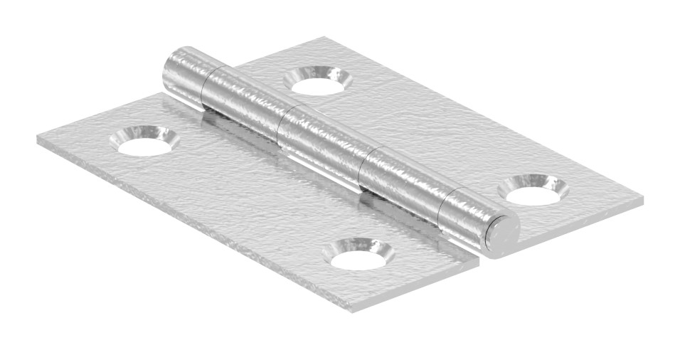 Edelstahl-Scharnier 40x30mm mit festem Zapfen