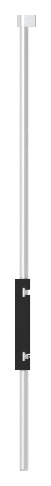 Bodenriegel XL mit Länge 1000mm, zum Anschrauben, RAL 9005 schwarz