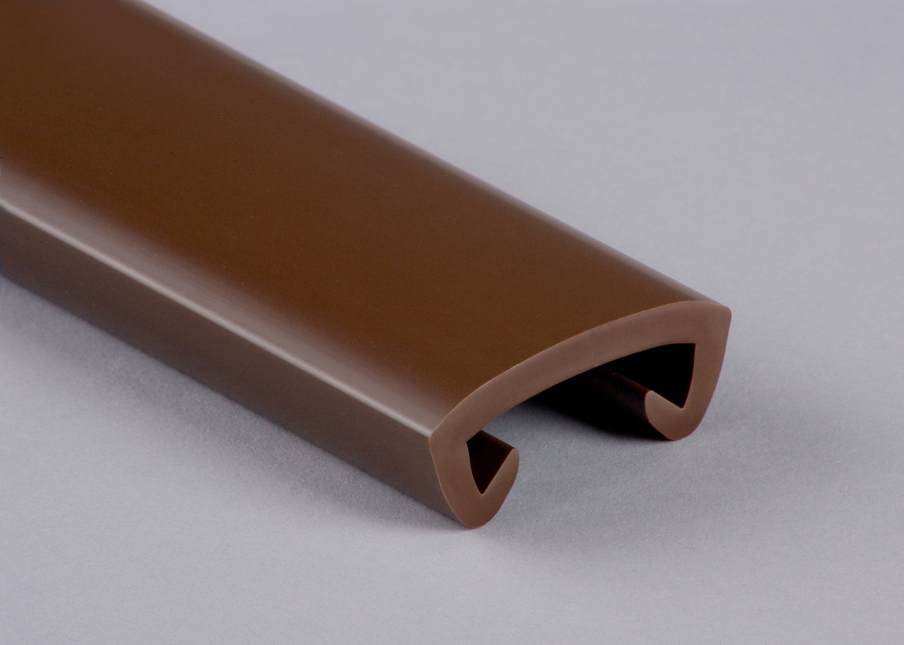 Kunststoffhandlauf für 40x8mm, tiefbraun