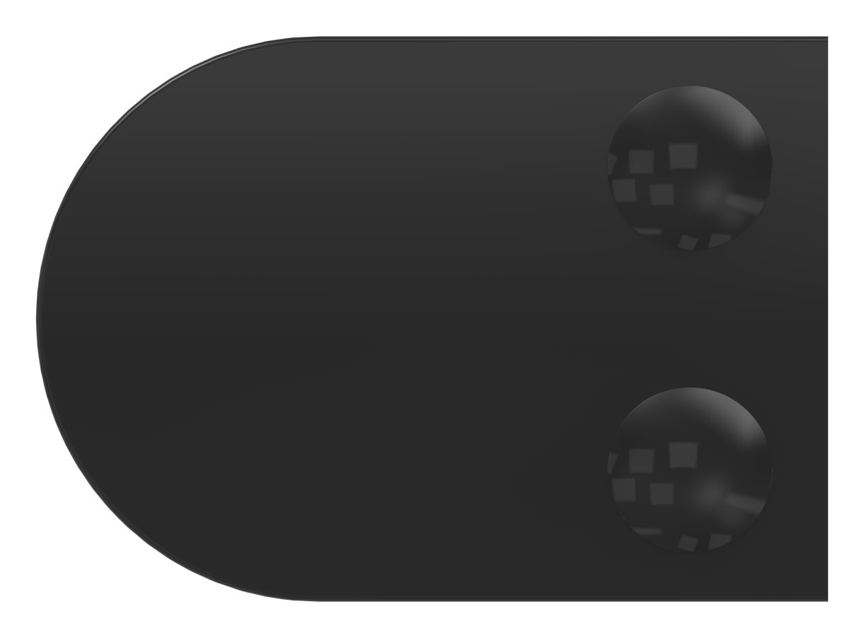 Glasklemme Mod. 38, Anschluss: gerade, Zink roh pulverbeschichtet RAL 9005 matt