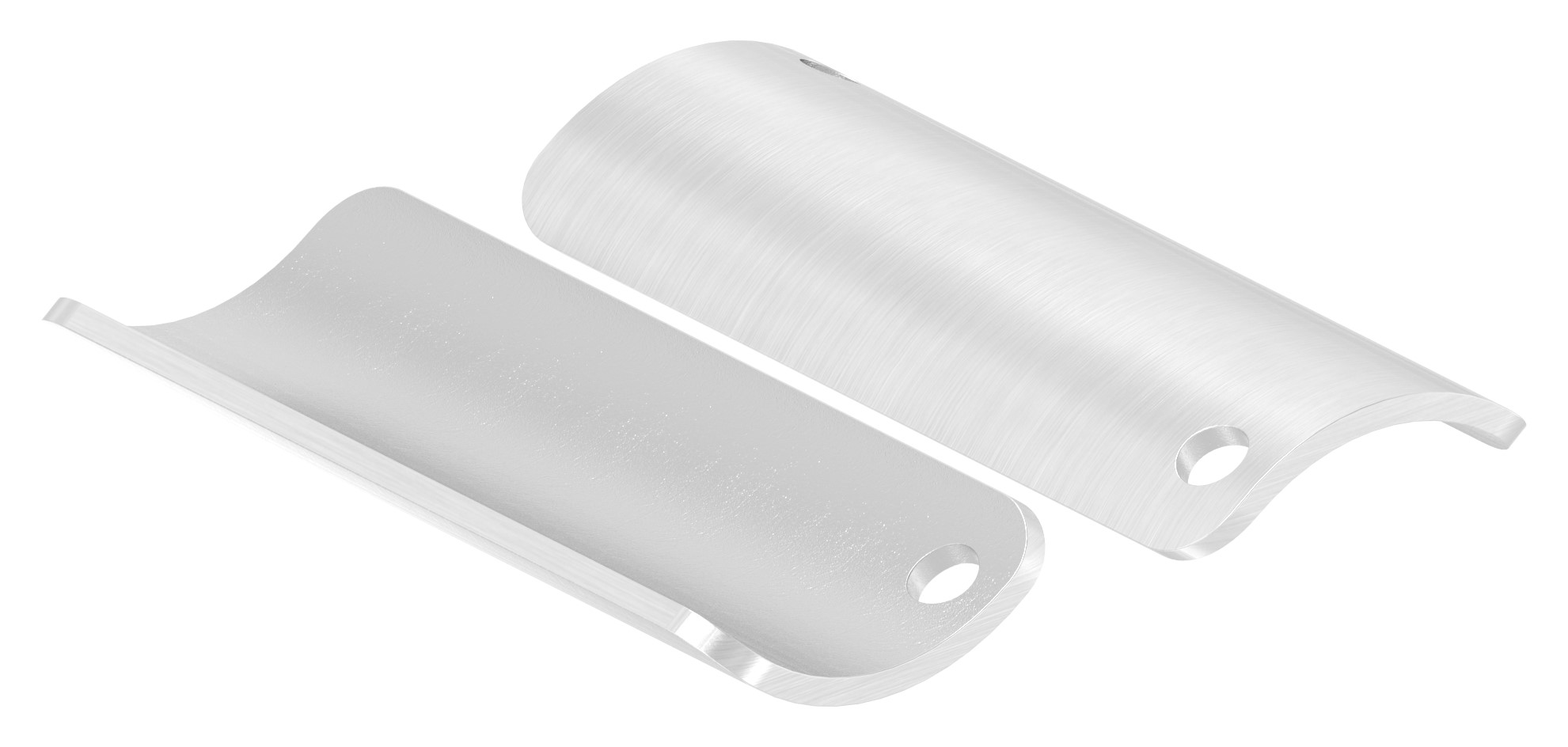 Handlaufanschlussplatte, 33,7mm, V2A