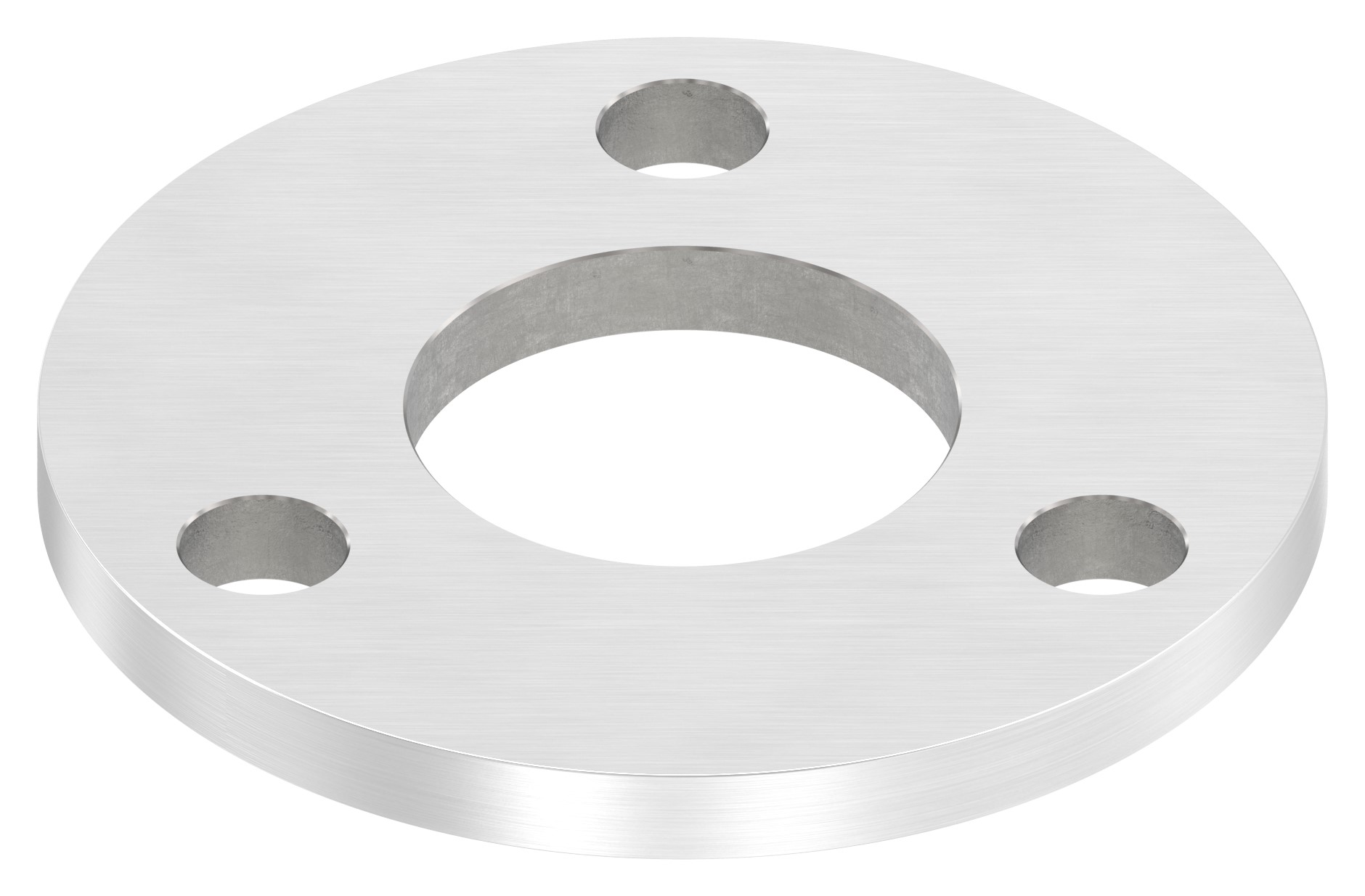 Ankerplatte Ø 100x8mm, mit Längsschliff, V4A