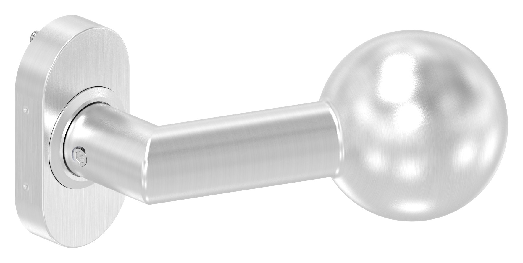 Drückerknopf, Ø 50mm, drehbar, V2A