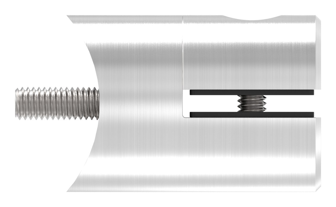 Blechhalter, Ø 32mm, Anschluss: 48,3mm, V2A Blechhalter, Ø 32mm, Anschluss: 48,3mm, V2A