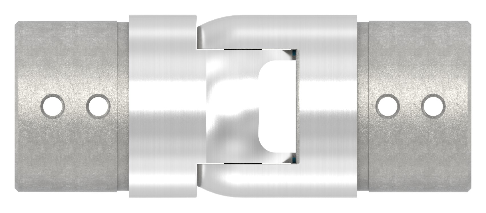 Verbinder flexibel für Nutrohr 48,3mm, V2A