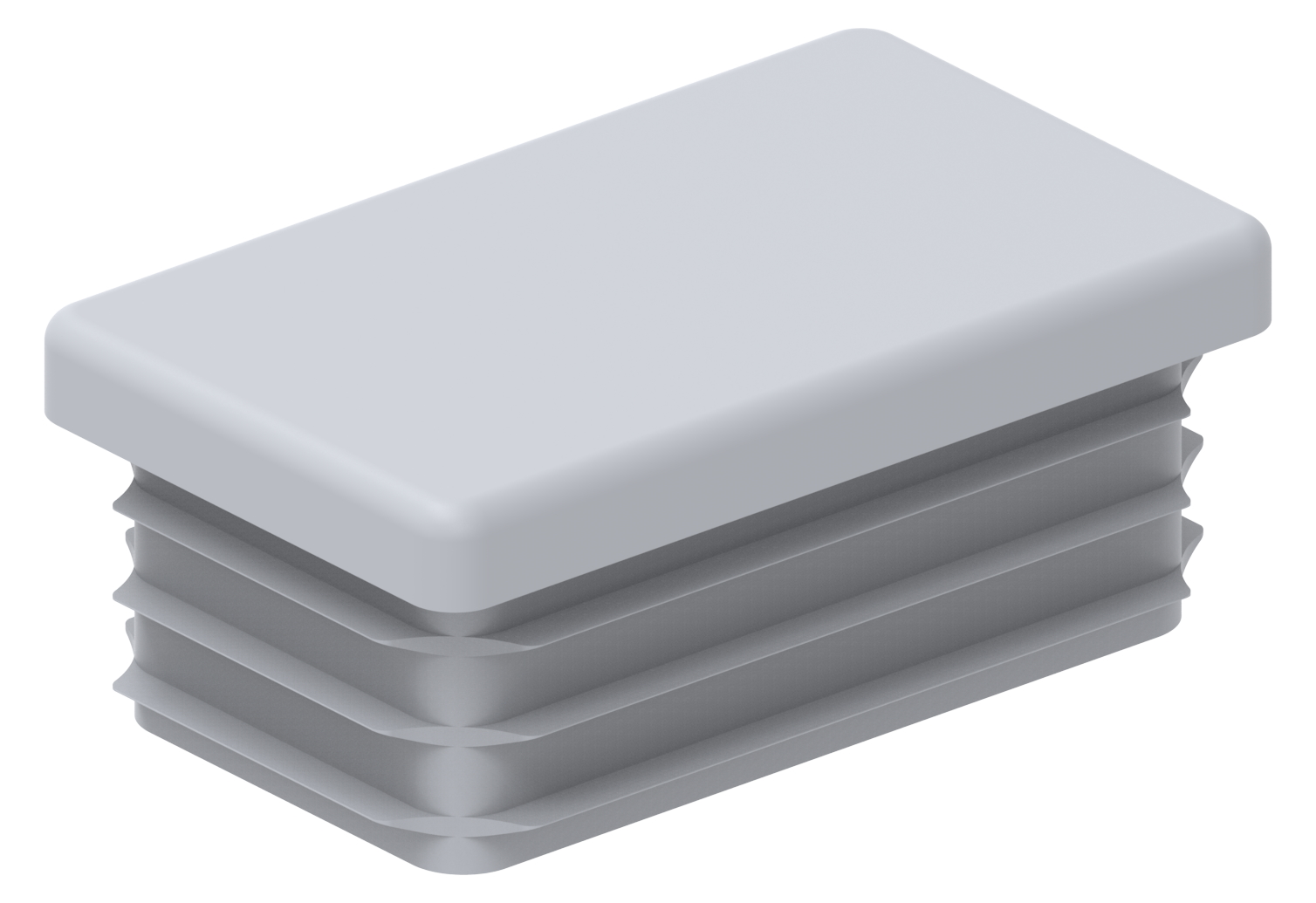 Kunststoffkappe für Rechteckrohr 50x30mm