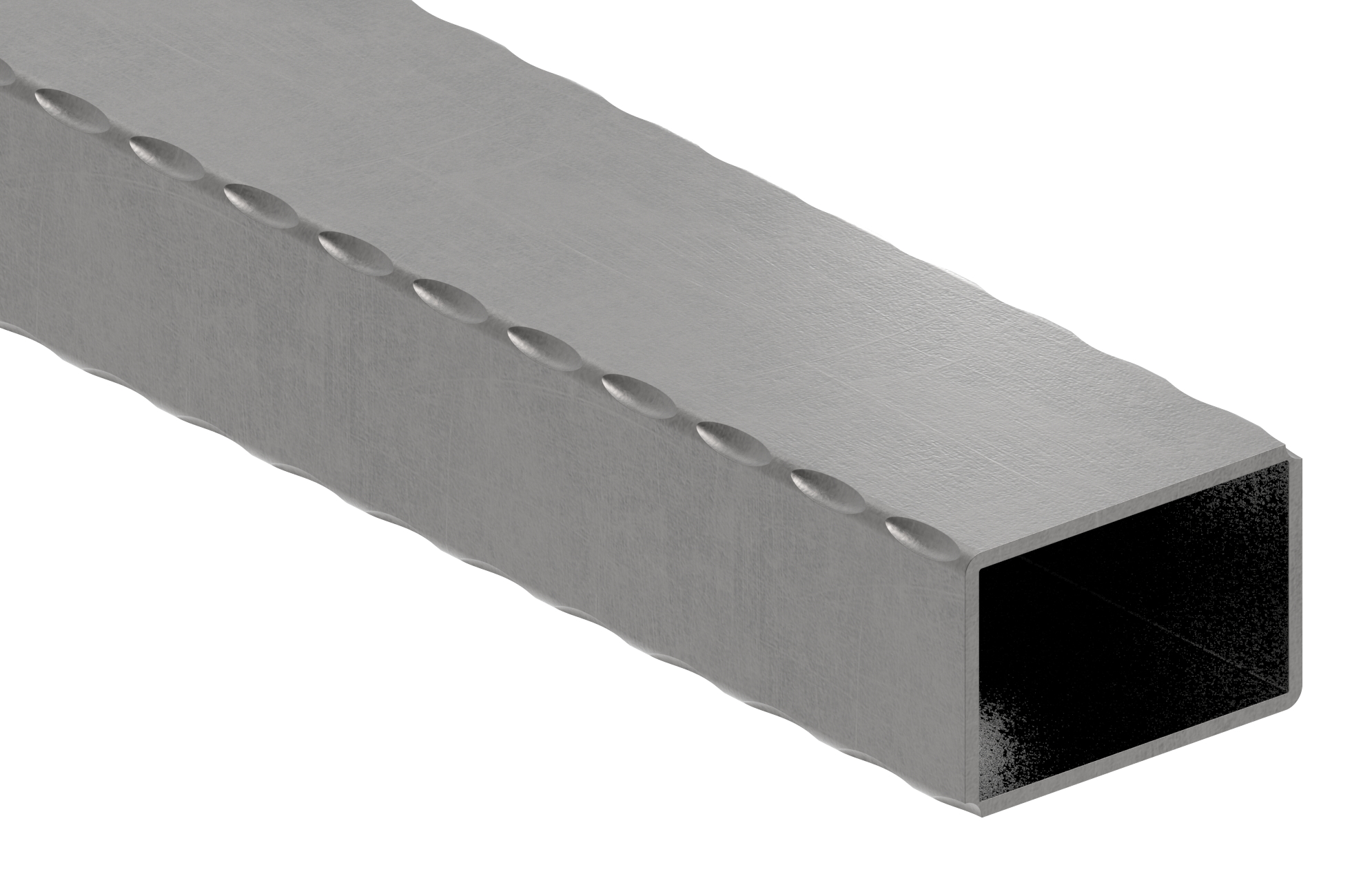 Rechteckrohr 60x40x2,5mm, L: 6000mm, gehämmert