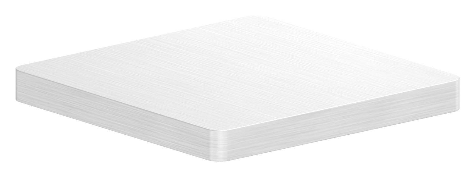 Platte zum Anschweißen für Rohr 40x40, V2A