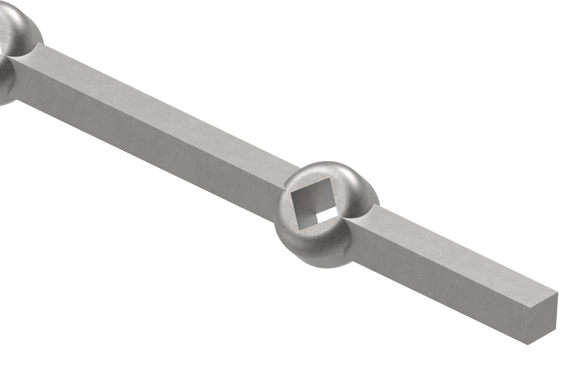 Lochleiste S235JR, 14x14mm, Lochabstand 140mm, 2000mm