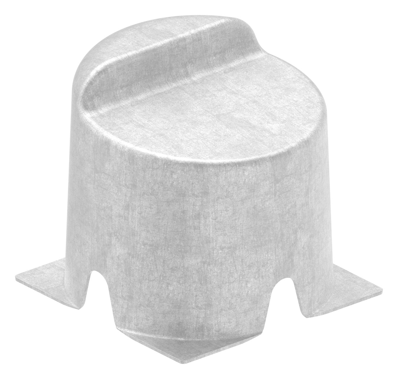 Auflaufschuh Edelstahl matt, Ø 96 x 91, V2A Auflaufschuh Edelstahl matt, Ø 96 x 91, V2A