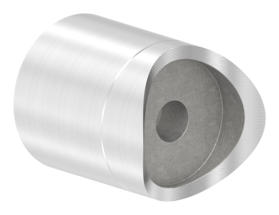 Befestigung für Rohr 26,9mm an 42,4mm, V2A Befestigung für Rohr 26,9mm an 42,4mm, V2A