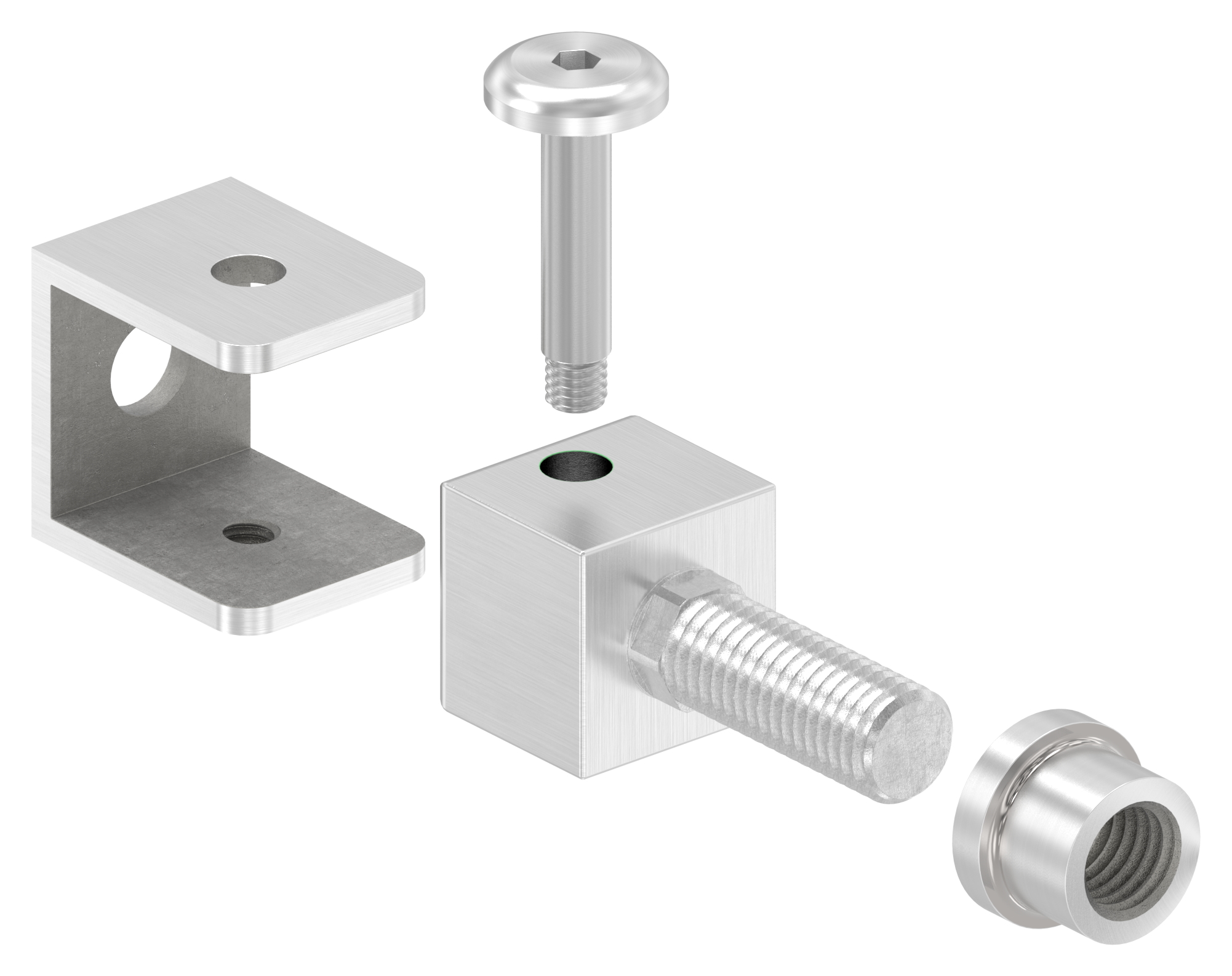 Verstellbares Torband mit Gewindehülse M12, V2A Verstellbares Torband mit Gewindehülse M12, V2A
