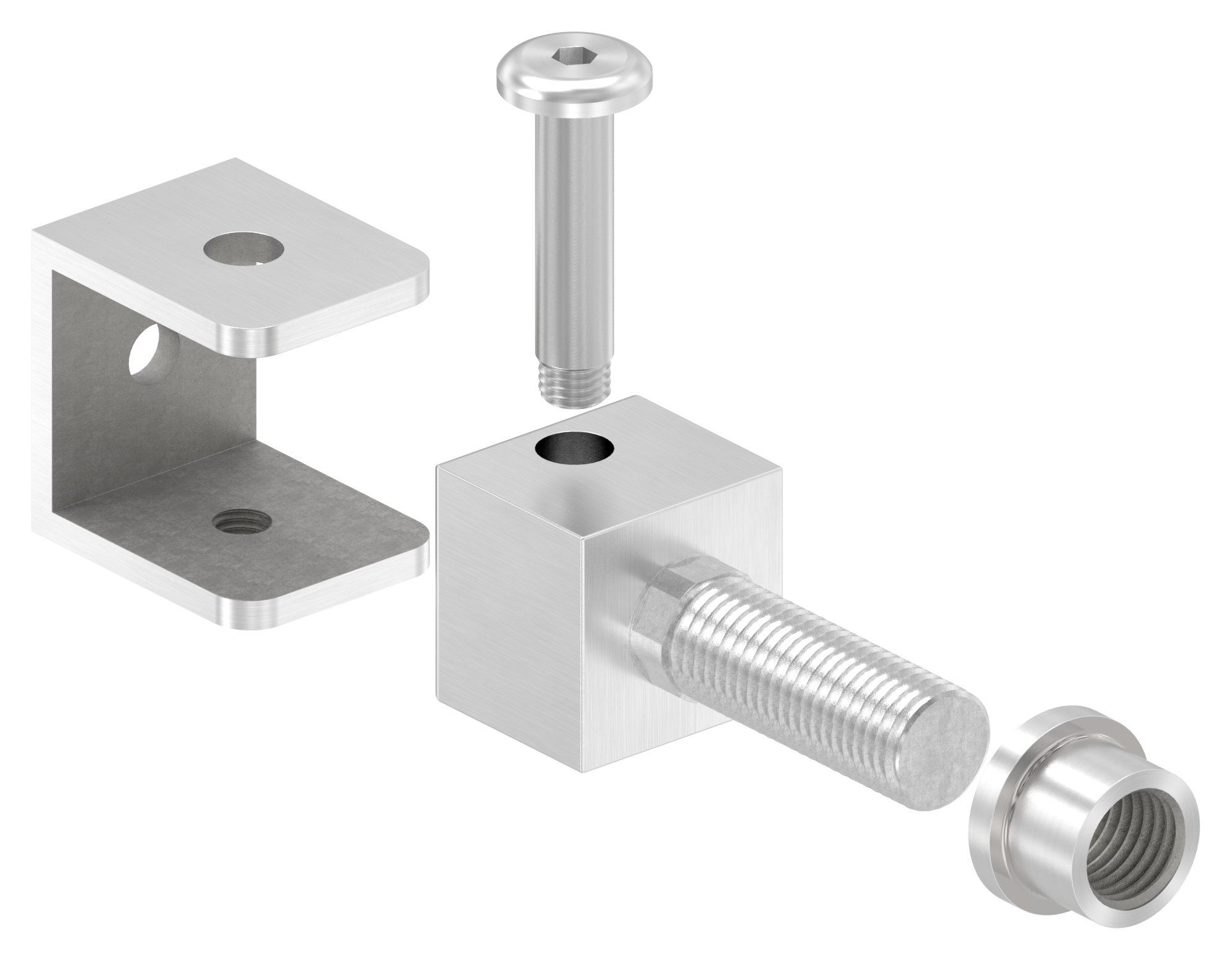Verstellbares Torband mit Gewindehülse M20, V2A Verstellbares Torband mit Gewindehülse M20, V2A