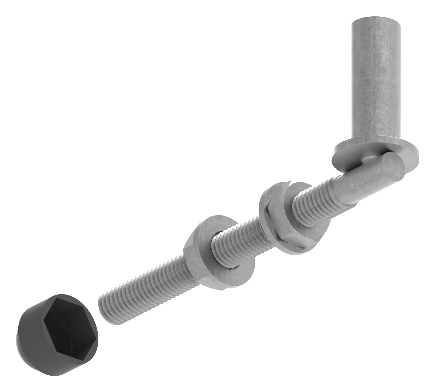 Kloben zum Durchschrauben für Ø 16mm, L: 140mm Kloben zum Durchschrauben für Ø 16mm, L: 140mm