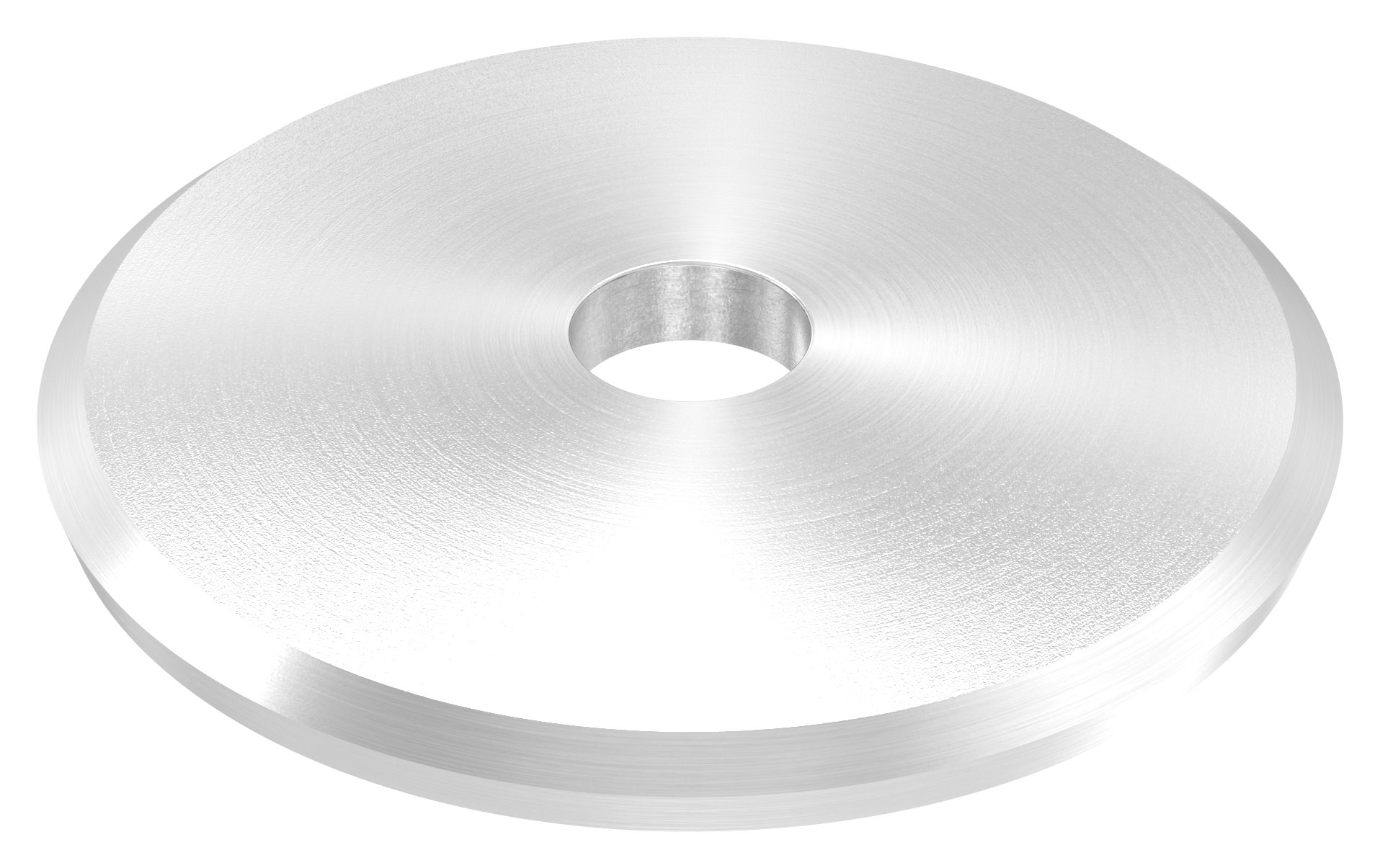 Ronde, Ø 68x5mm, gewölbt, mit Rundschliff, V2A
