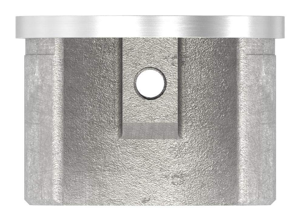 Endkappe, flach, für Nutrohr 48,3mm, V4A Endkappe, flach, für Nutrohr 48,3mm, V4A