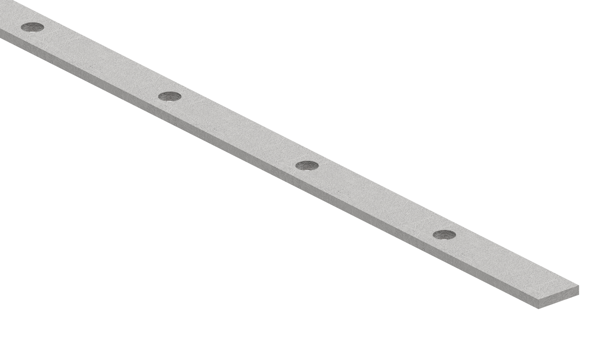 Lochleiste 30x6mm, Lochabstand 120mm, 2000mm