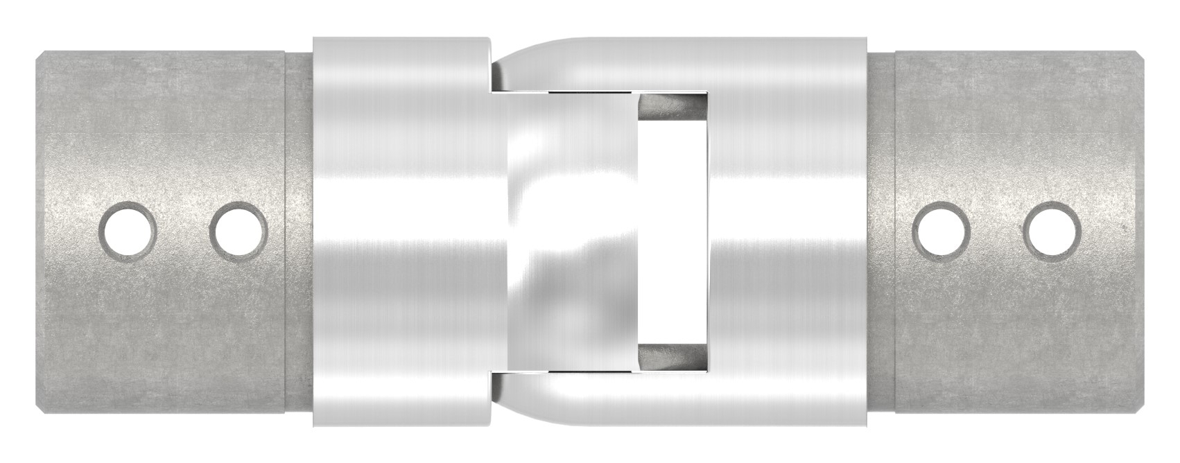 Verbinder flexibel für Nutrohr 42,4mm, V2A