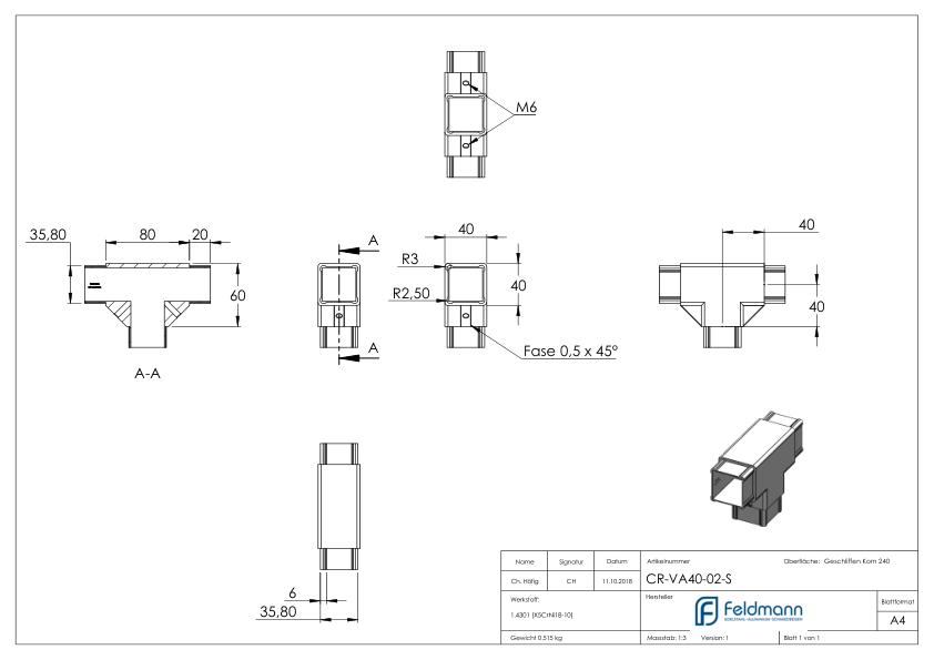 CORNECT T-Stück  Set