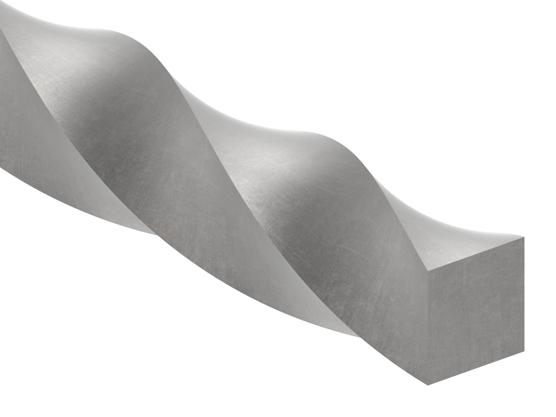 Vierkant 20x20mm, durchgehend gedreht, L: 3000mm