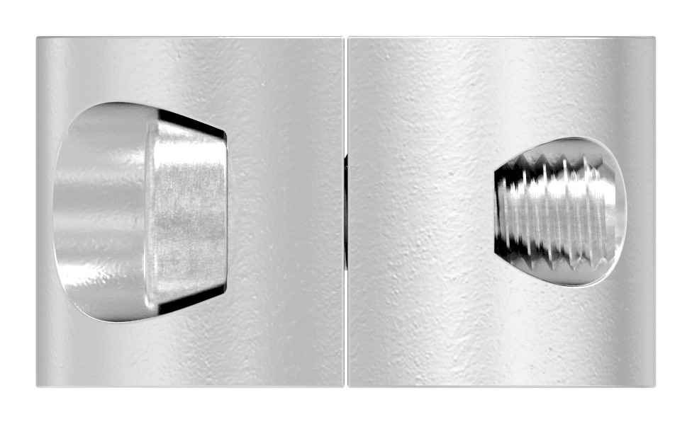 Rundklemme 2-teilig für Seil Ø 8mm, V4A