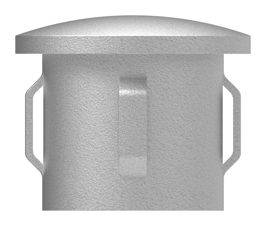 Stahleinschlagkappe, für Rohr 33,7mm, verzinkt