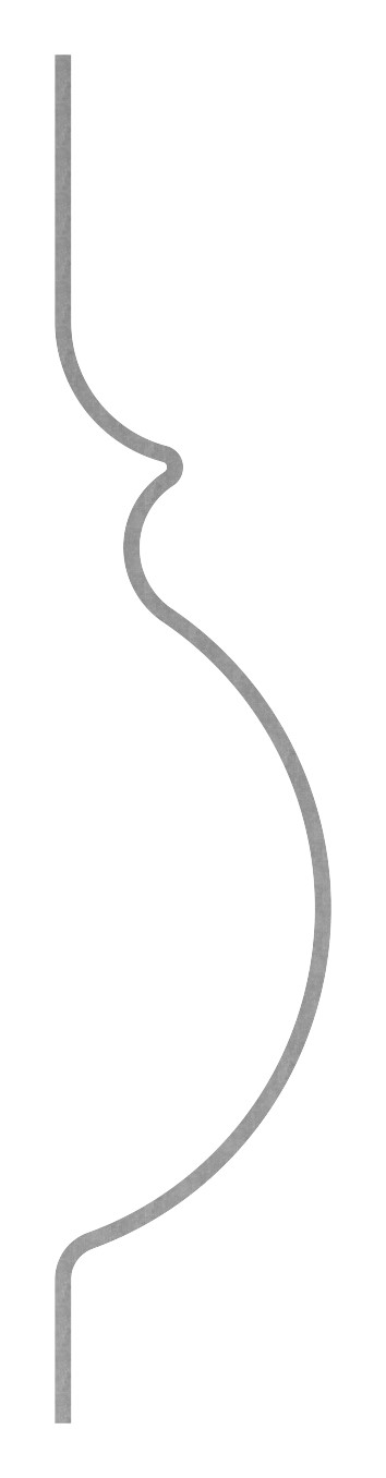 Korbgitterstab 12x12mm, glatt, H: 1000mm