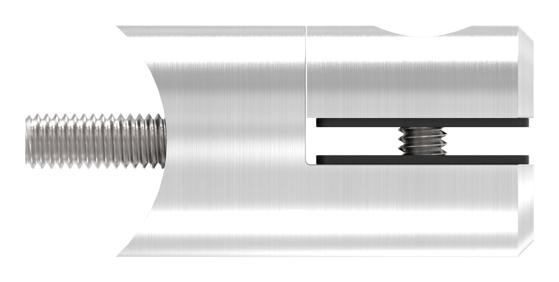 Blechhalter, Ø 25mm, Anschluss: 33,7mm, V2A