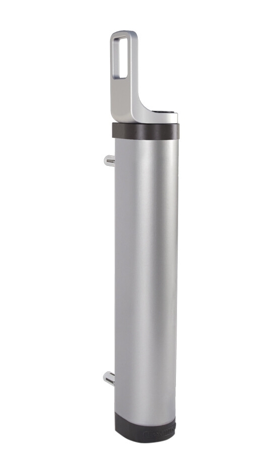 Ästhetischer 180° Torschließer mit direkter Verbindung zum Torband - THINO, schwarz RAL 9005